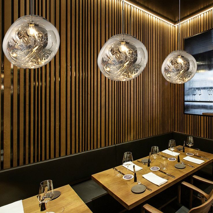 Подвесной светильник Tom Dixon Melt Pendant Silver D50 50*50* см, 1*E14*40W, ImperiumLoft 40.2599, Серебристый