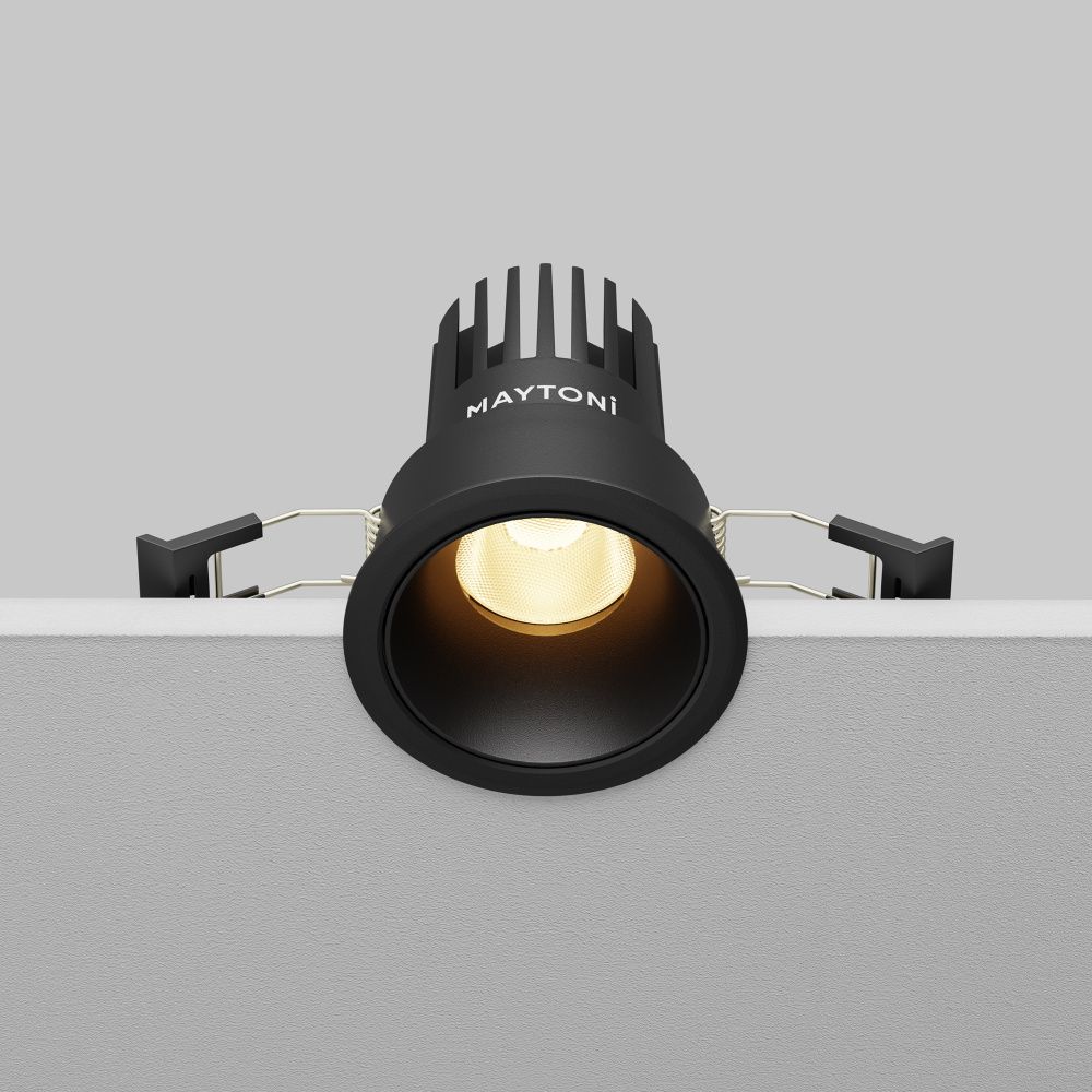 Встраиваемый светильник  DL115-10W-2.7K-B **-8,2 см, *LED*10W, K, Maytoni technical Dip DL115-10W-2.7K-B, Черный