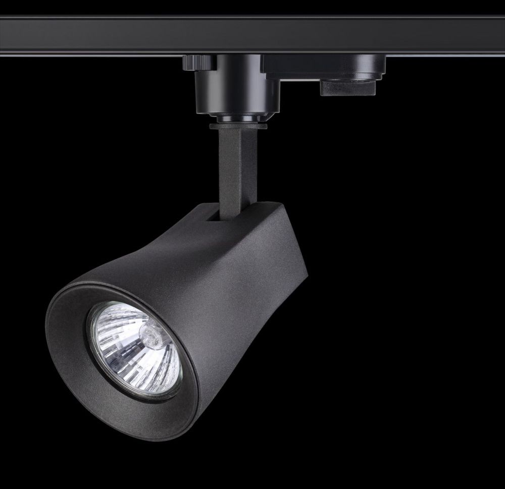 Трековый светильник Novotech Pipe 370405, черный, 14x12x8см, GU10, 50W