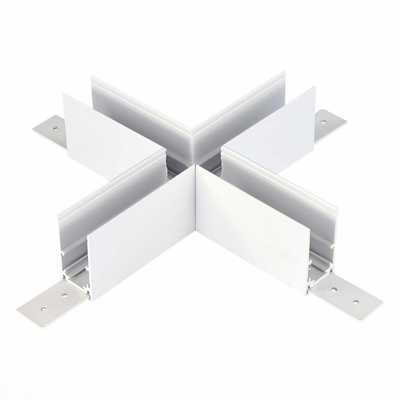 Коннектор X-образный для подвесного / накладного магнитного шинопровода 20*20 см, ST LUCE SKYLINE 48 ST007.589.00 Белый