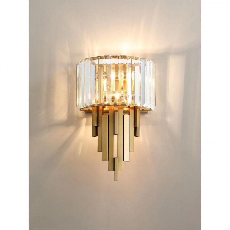 Бра 15*25*38 см, E14, 40W, Aployt ORNELLA APL.642.01.02, латунный