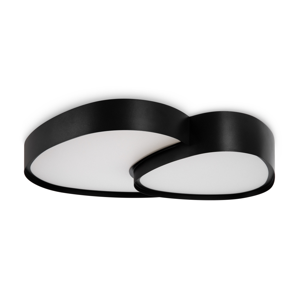 Светильник 52,5*38*-8 см, *LED*72W, Freya Скромность / Modesty FR6079CL-L72B, Черный