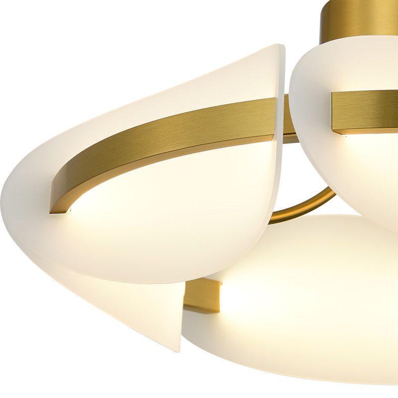 Люстра на штанге *50*19 см, 1*LED*45W, 3000K, ST-Luce Etoile SL1304.302.45, латунный