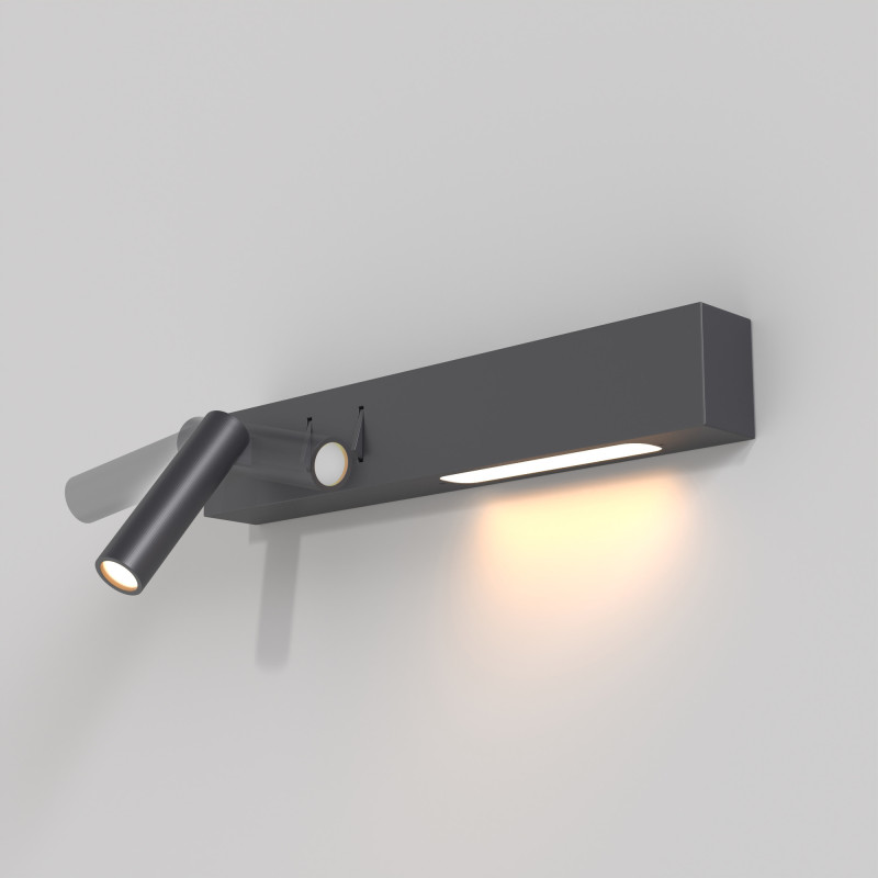 Бра Maytoni Comodo C031WL-L8B3K, 8W LED, 3000K, черный