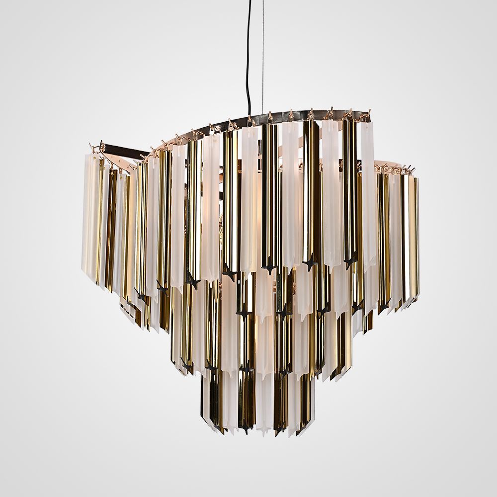 Подвесная люстра COMPAR D70 70*70*50 см, 7*E14*40W, ImperiumLoft compar01, Золотистый