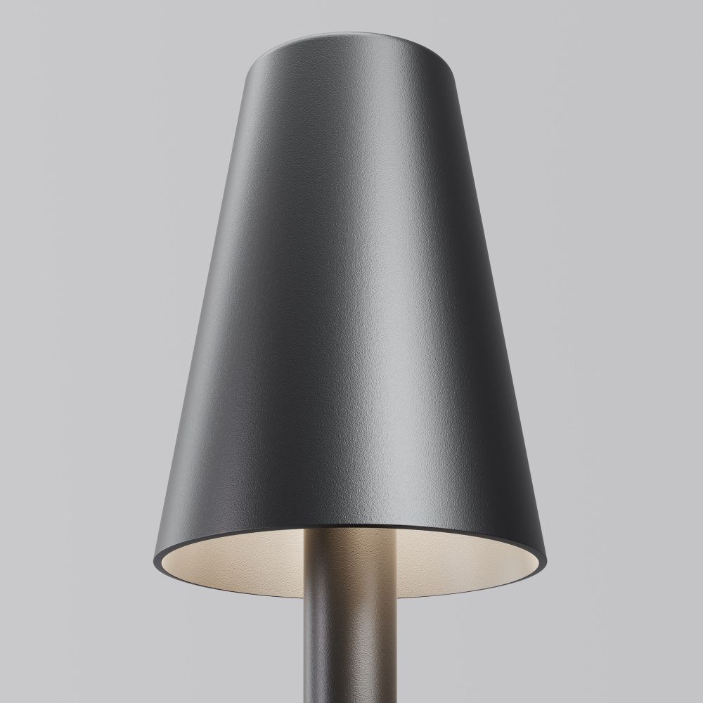 Ландшафтный светильник *4,6*-30 см, *LED*1,5W, 3000K, Maytoni Outdoor Cane O504FL-L1B3K, Матовый Черный