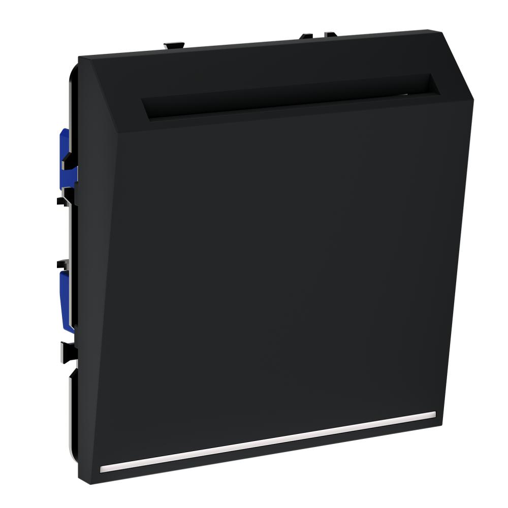 Выключатель встраиваемый S70 карточный 16А, черный матовый Voltum VLS010708