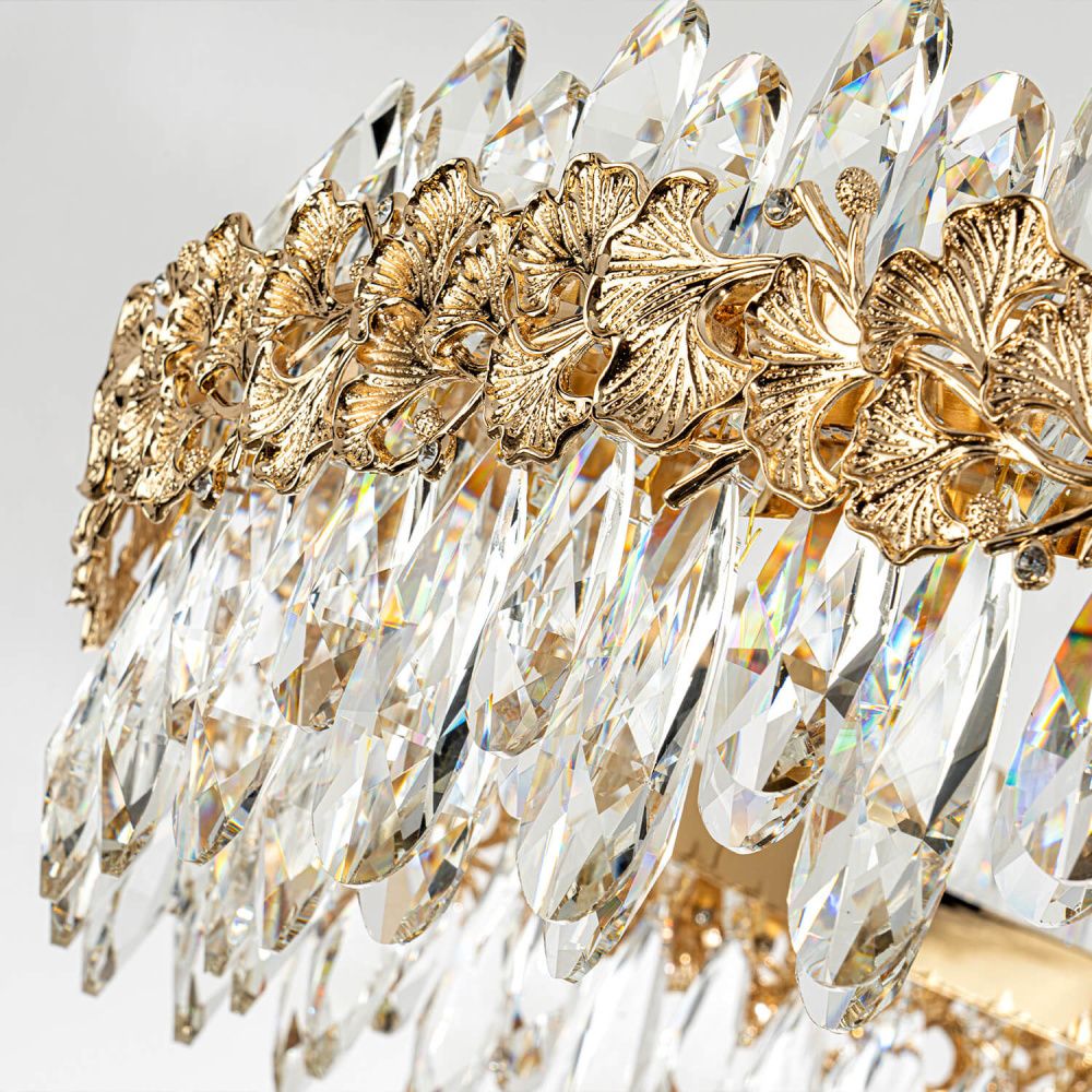 Люстра *77*20-160 см, *LED*88W, 3000-6000K, MODELUX  ML.9888.800 GD, Золото