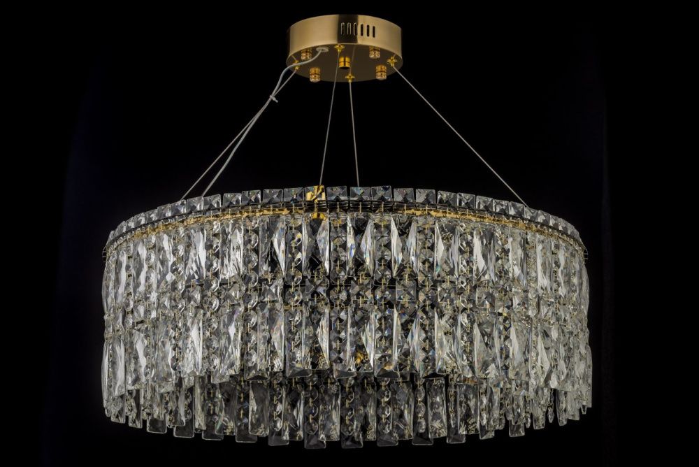 Люстра подвесная *60*30 см, Led лента*LED*68W, 3000/6000K, Arti Lampadari Ovindoli Gold Ovindoli L 1.5.60.102 G, Золото