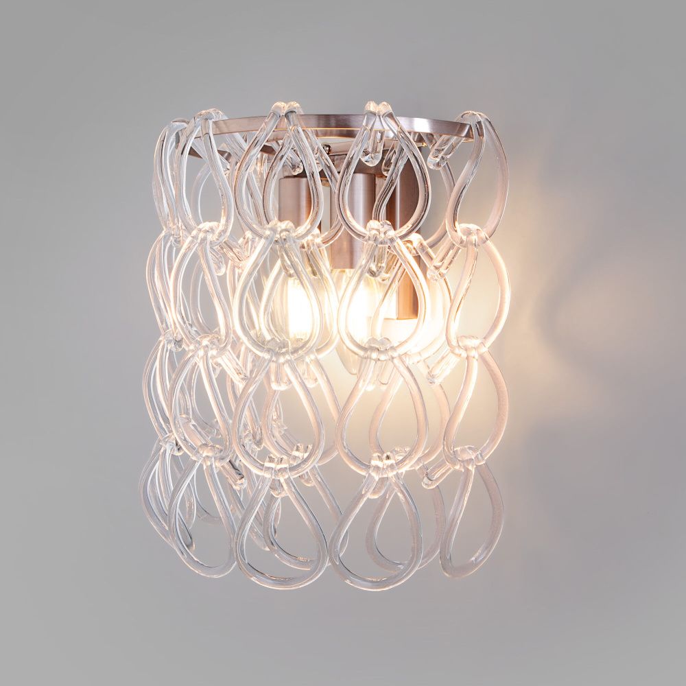 Бра 26*25*15 см, 2*E14*40W, Bogate's Cappio 380/2, никель, a069358