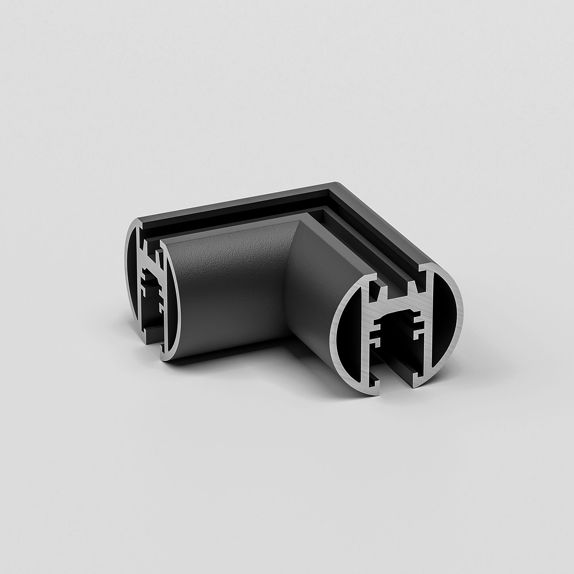 Коннектор угловой для накладного шинопровода Elektrostandard Mini Magnetic Round 85215/00, черный 