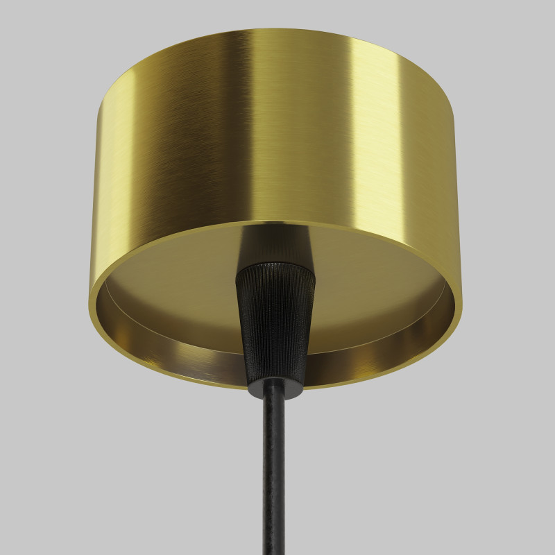 Подвесной светильник 5,2*5,2*30 см, LED, 12W, 4000К, Maytoni Technical FOCUS LED P072PL-L12W4K-BS латунный