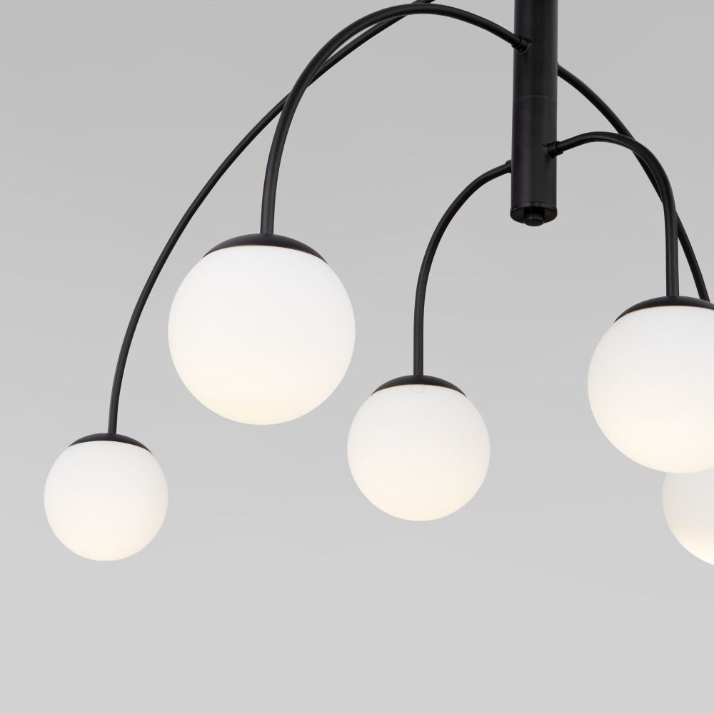 Светильник 111*13*59-139 см, 6*E27*40W, Eurosvet Cenacolo 30179/6, черный, a069124