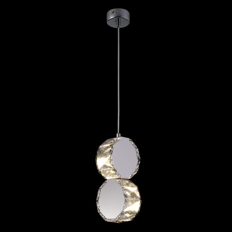 Светильник подвесной 11 см, Crystal Lux BESO SP2, хром