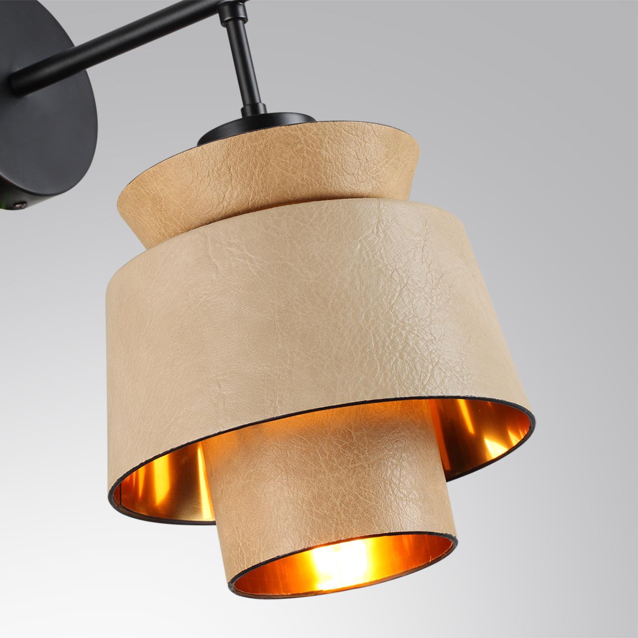Бра 27*20*34 см, 1 E14*40W, Odeon Light Kressa, черный 4992/1W