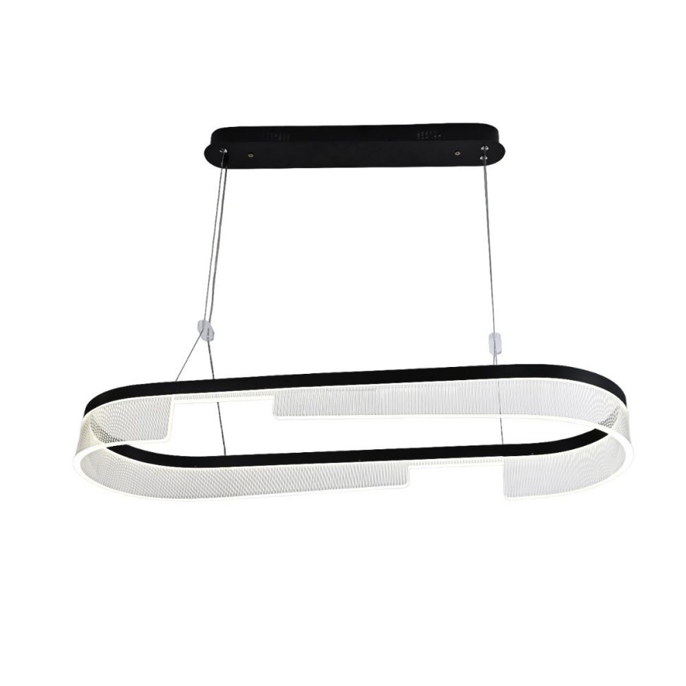 Люстра 89*30*150 см, 1*LED*46W, 3000 - 6500K Gerhort G52124/1BK CL, Черный