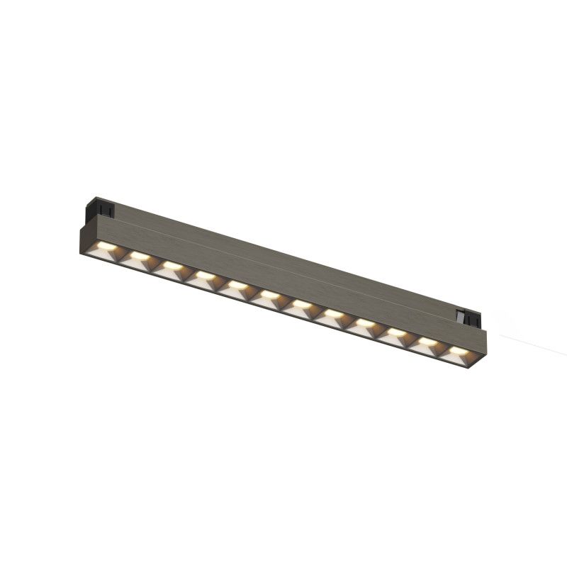 Светильник на шине 23,2*1,9*2,7 см, *LED*910Lm, 3000-4000-6000K, Denkirs Shine Grill Zigbee DK5971-DN, темный никель