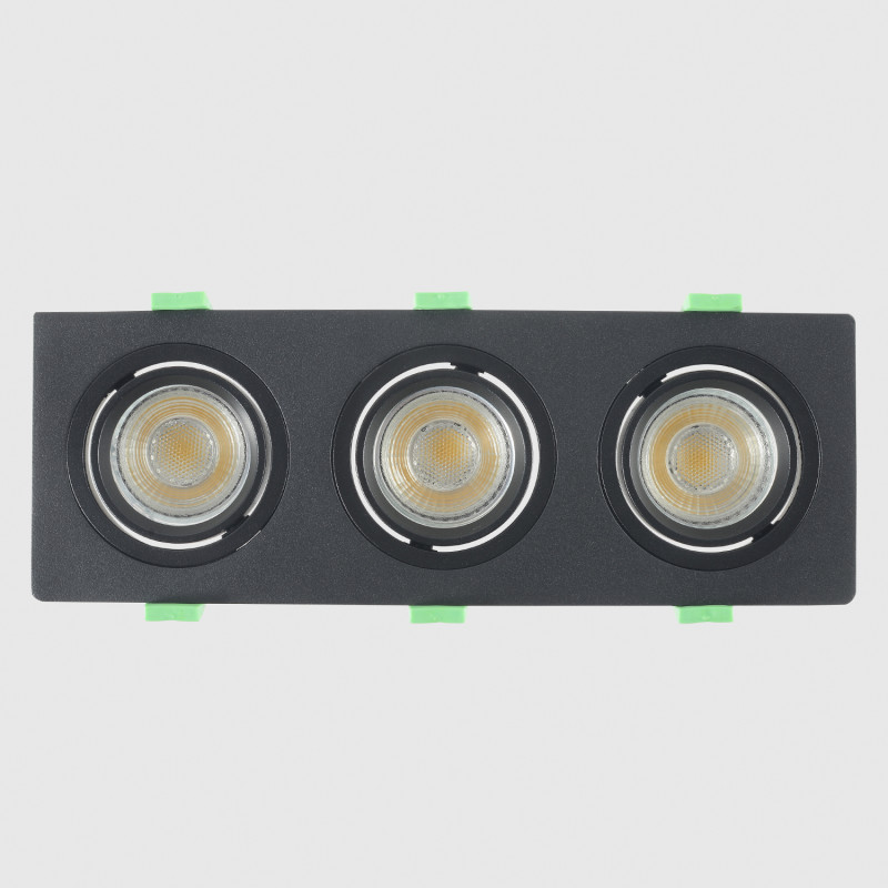 Встраиваемый светильник 26 см, Crystal Lux CLT 002C3 BL V2, черный