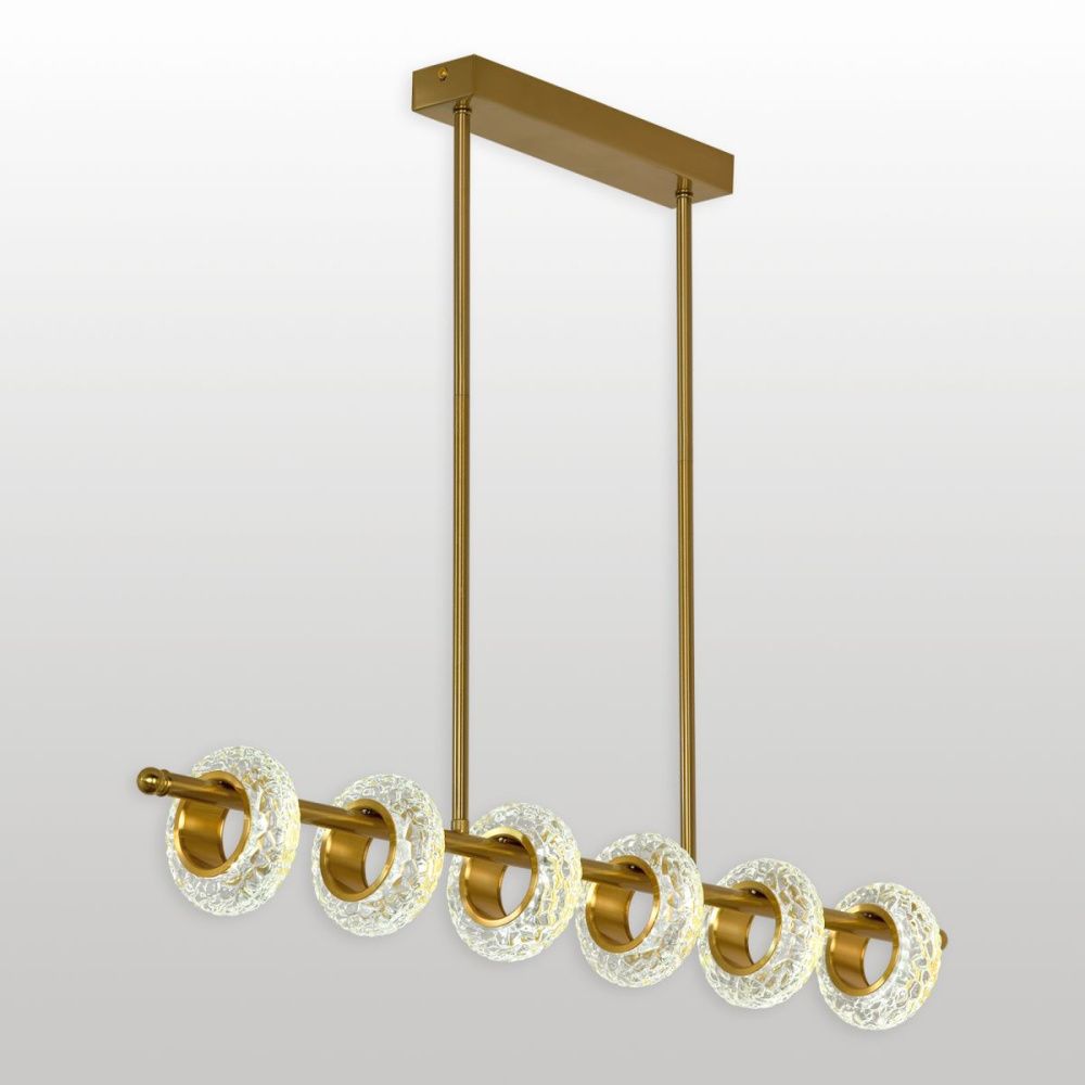 Подвесной светильник 80 см, 24W, 3000K, Lussole Littlerock LSP-7501, бронза