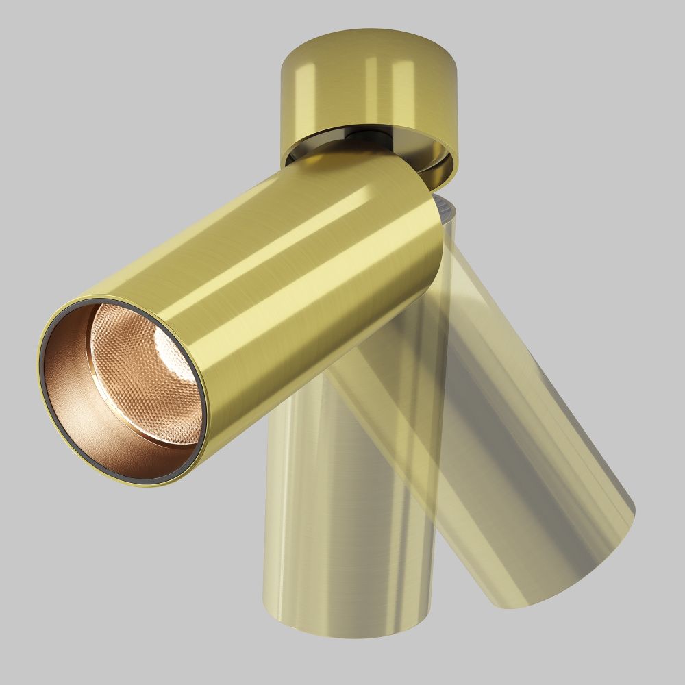 Светильник  C055CL-L12W2.7K-W-BS **-16 см, *LED*12W, K, Maytoni technical FOCUS LED C055CL-L12W2.7K-W-BS, Латунь