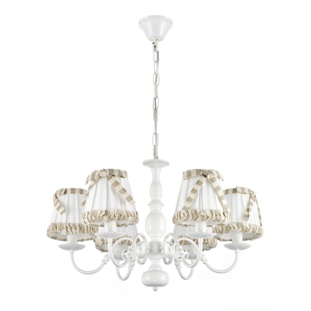 Люстра *62*37 см, 6*E14*40W, Arti Lampadari Formello Formello E 1.1.6 W, Белый