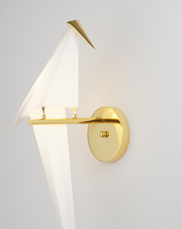 Настенный светильник 42*65 см, LED 6 W, Moderli Birds V3070-WL Золотой