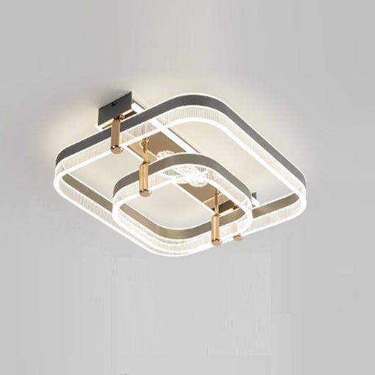 Светильник ElegantLight DZN-11124 ЧЕРНЫЙ АЛЮМИНИЙ / ЗОЛОТО  D500*500/H150/2/LED/140W/2.4G 24-09