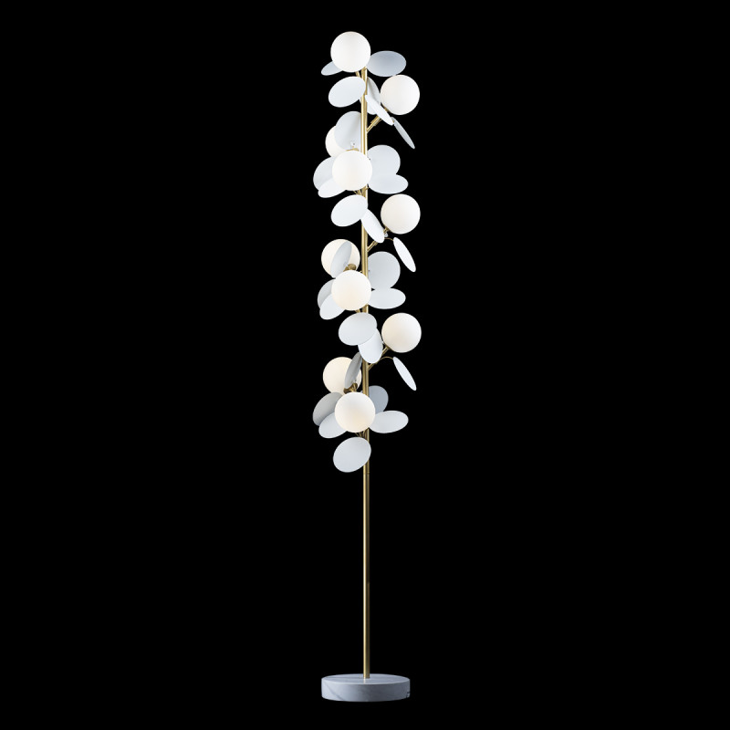 Торшер LOFT IT Matisse 10008F white, золото-белый