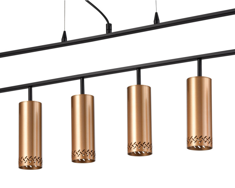 Подвесной светильник 9*90*150 см, 6*E14 черный Vele Luce Brio VL5794P06
