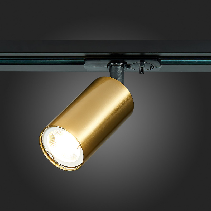 Трековый светильник 10*5 см, 50W, ST LUCE ST300.206.01 Золотистый