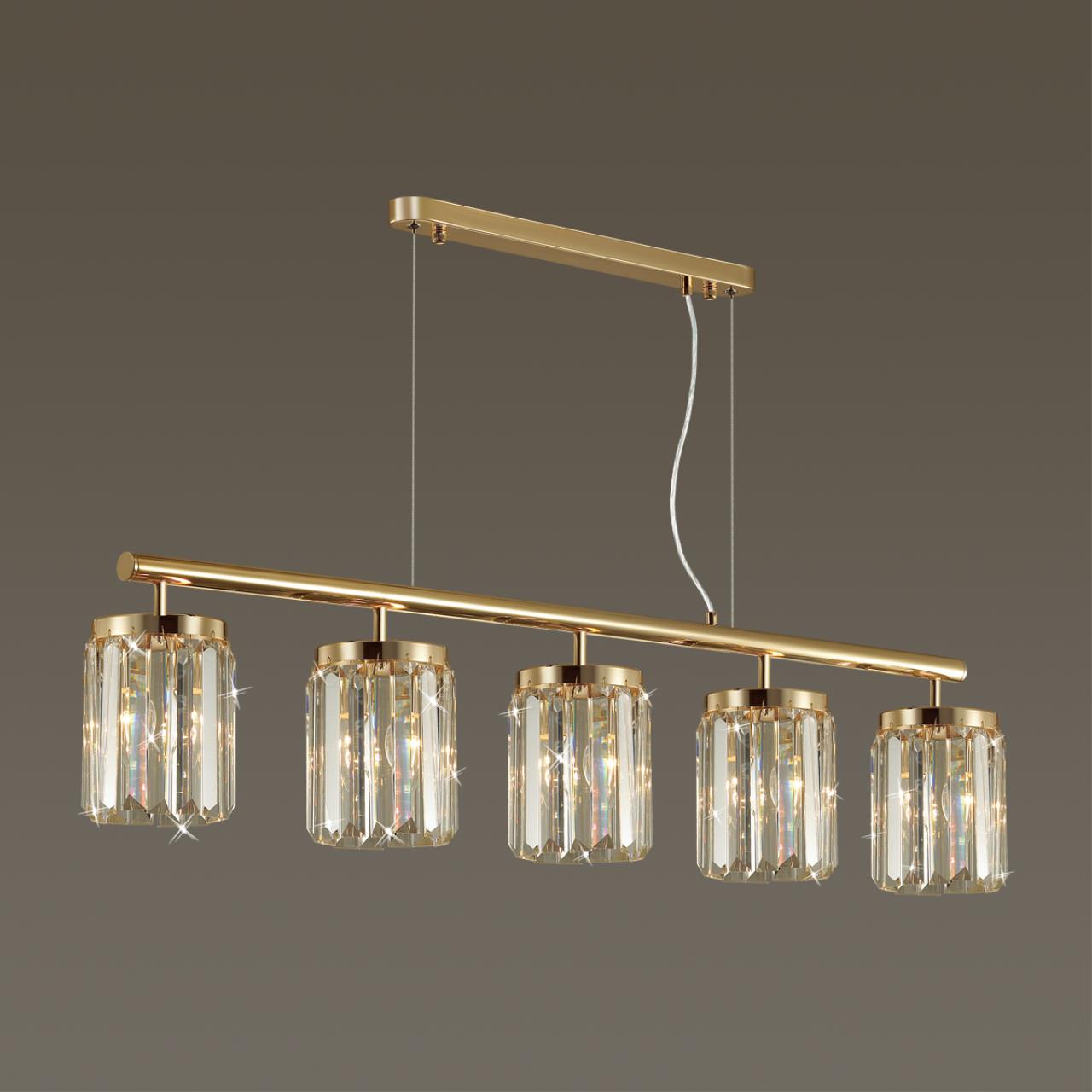 Подвесная люстра 110 см  Odeon Light Vassa 4987/5 Золото