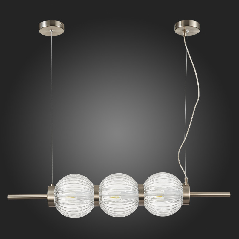 Светильник подвесной 83*17 см, 120W, ST LUCE MARENA SL1155.113.03 Никель