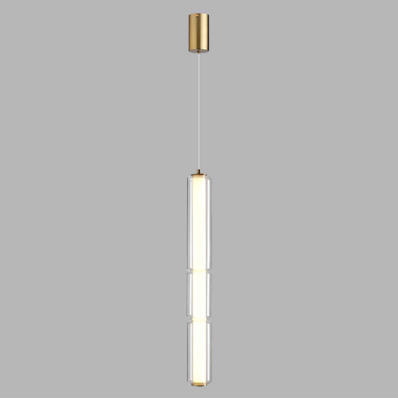 Подвесной светильник 68*8*150 см, 1 LED*19W, 3000 К, Odeon Light Fau, античная бронза 6688/19L