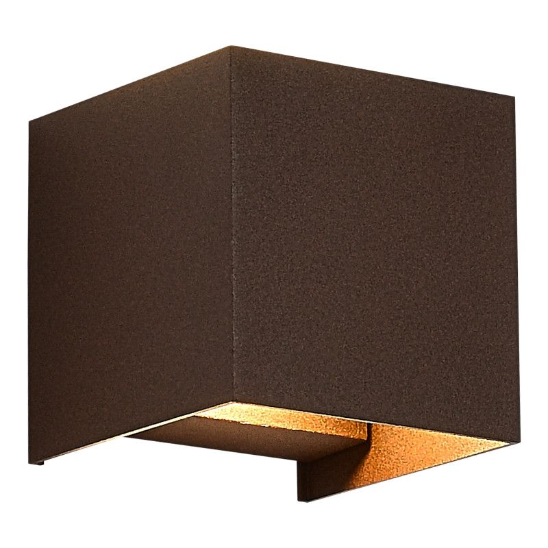 Светильник настенный 10*10*10 см, *LED*10W, 3000K, ST-Luce BRIK SL9513.601.01, коричневый