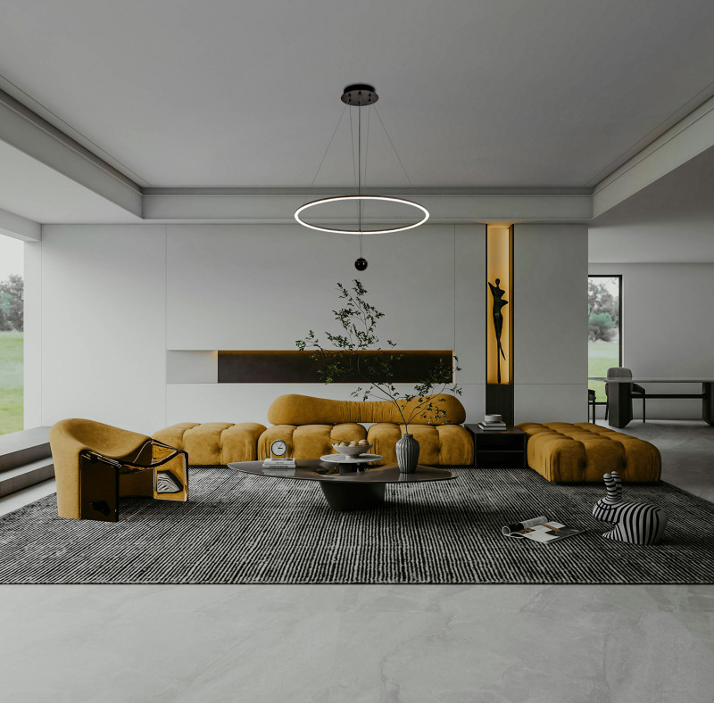 Подвесная люстра 60*150 см, 228W, Favourite Spillet 4588-6P черный