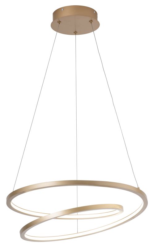 Светильник подвесной светодиодный 52,5*52,5*120 см, 2*LED 47W золото Stilfort Scrolle 4004/03/02P