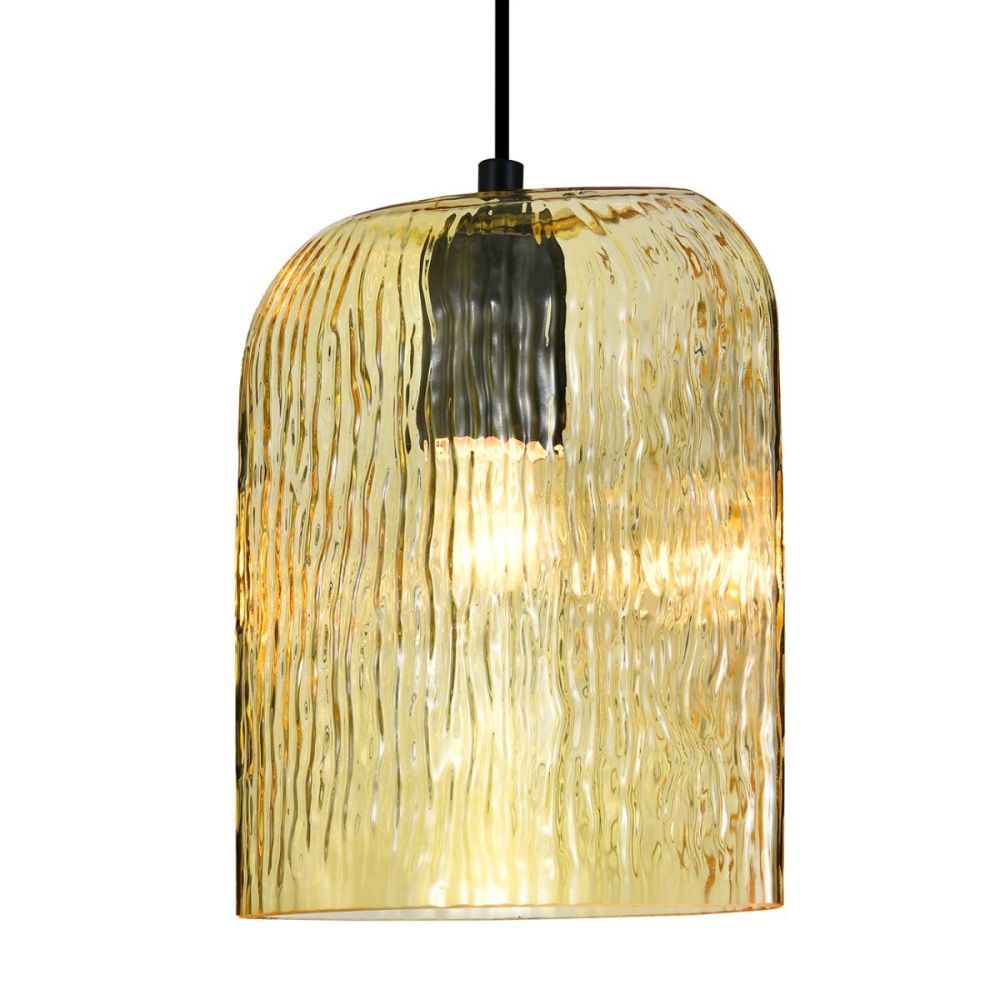 Подвесной светильник 18.5 см, Indigo Pioggia 11073/1P Amber V000613, черный