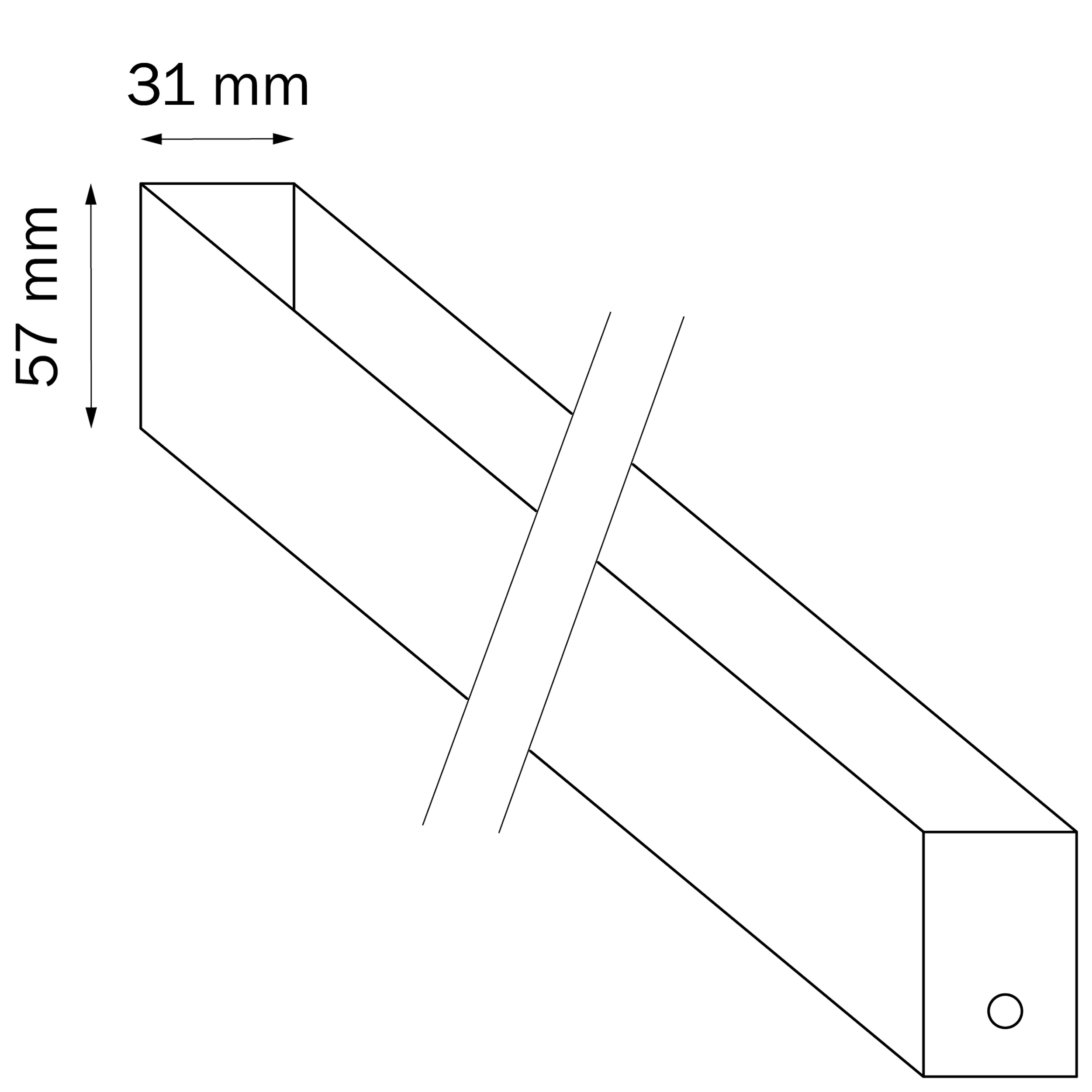 Трек PRO 220V, 3 метра 3,1*300*5,7 см, Lightstar Teta 505036 белый