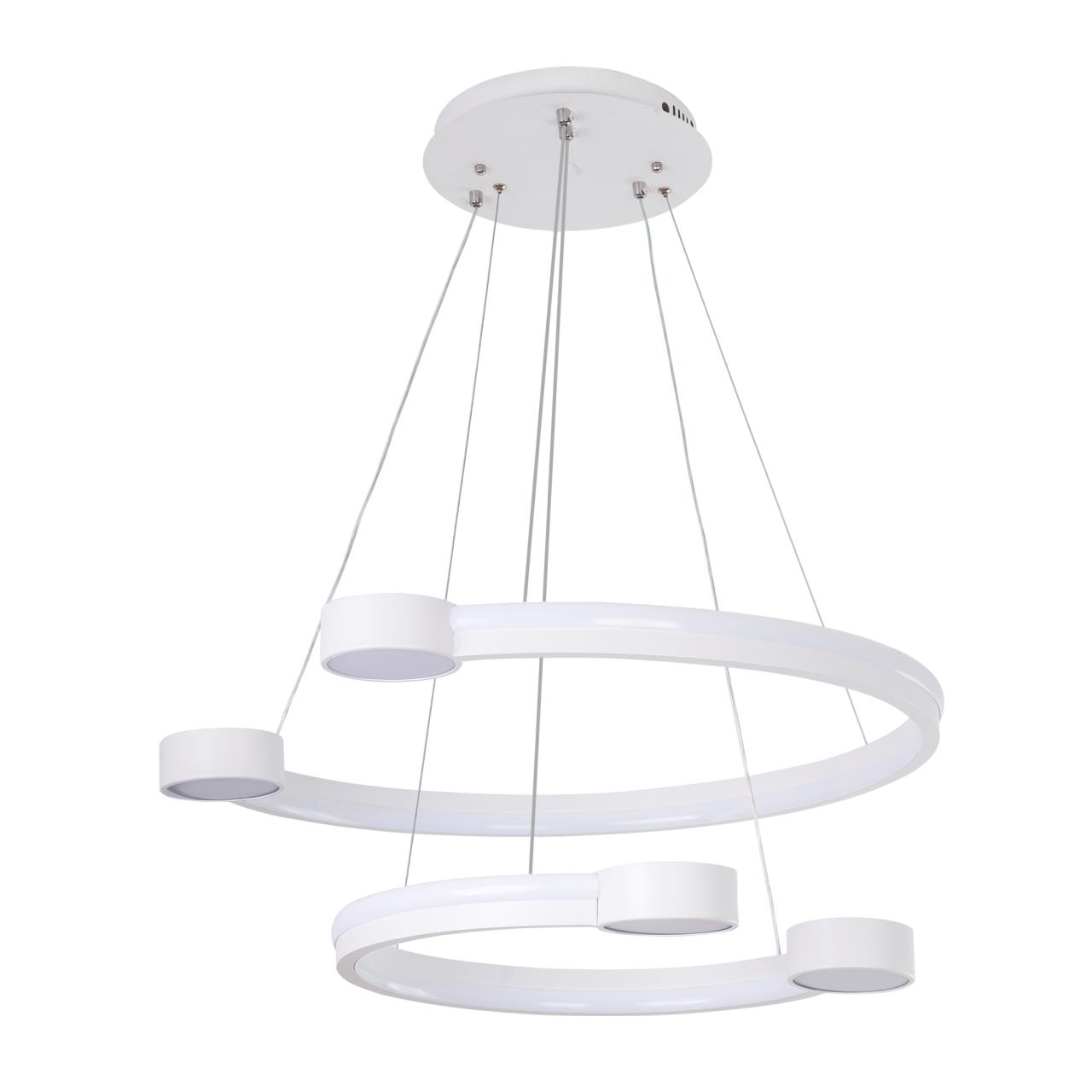 Подвесной светильник 65*65*100 см, LED 130W, 3000 / 6000K, Белый LED4U L7100-2 WТ
