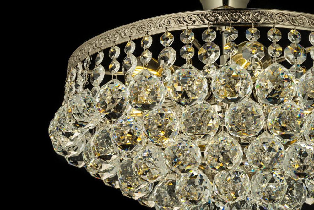 Люстра потолочная *38*32 см, 5*E27*60W, Arti Lampadari Castellana Nickel Castellana E 1.3.38.501 N, Матовый никель