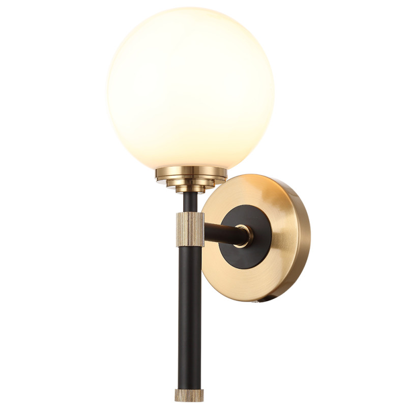 Бра 35 см, Crystal Lux SOPHIA AP1, черный-золото