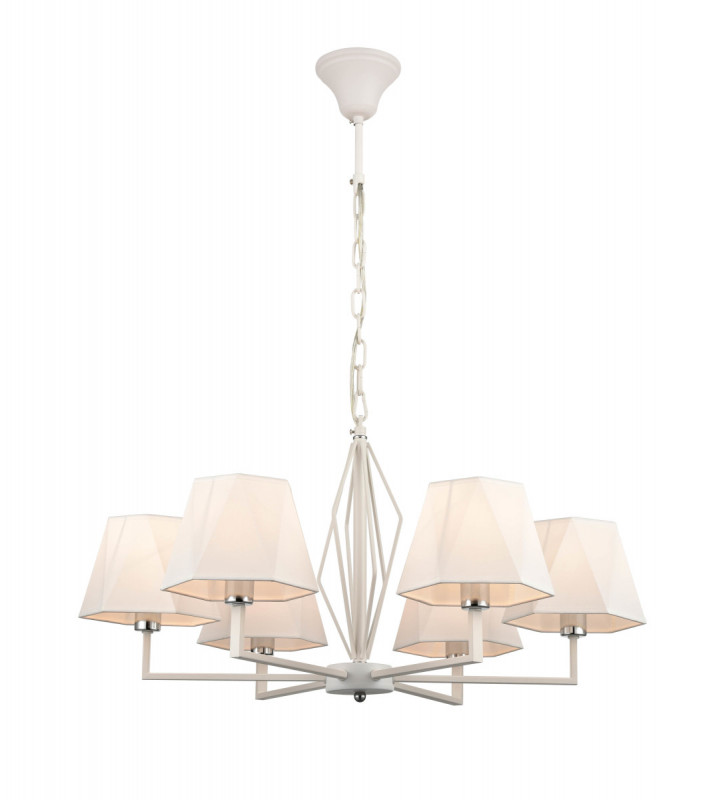 Подвесная люстра  70*90 см, 6*E14 белый Vele Luce Si VL2191L06