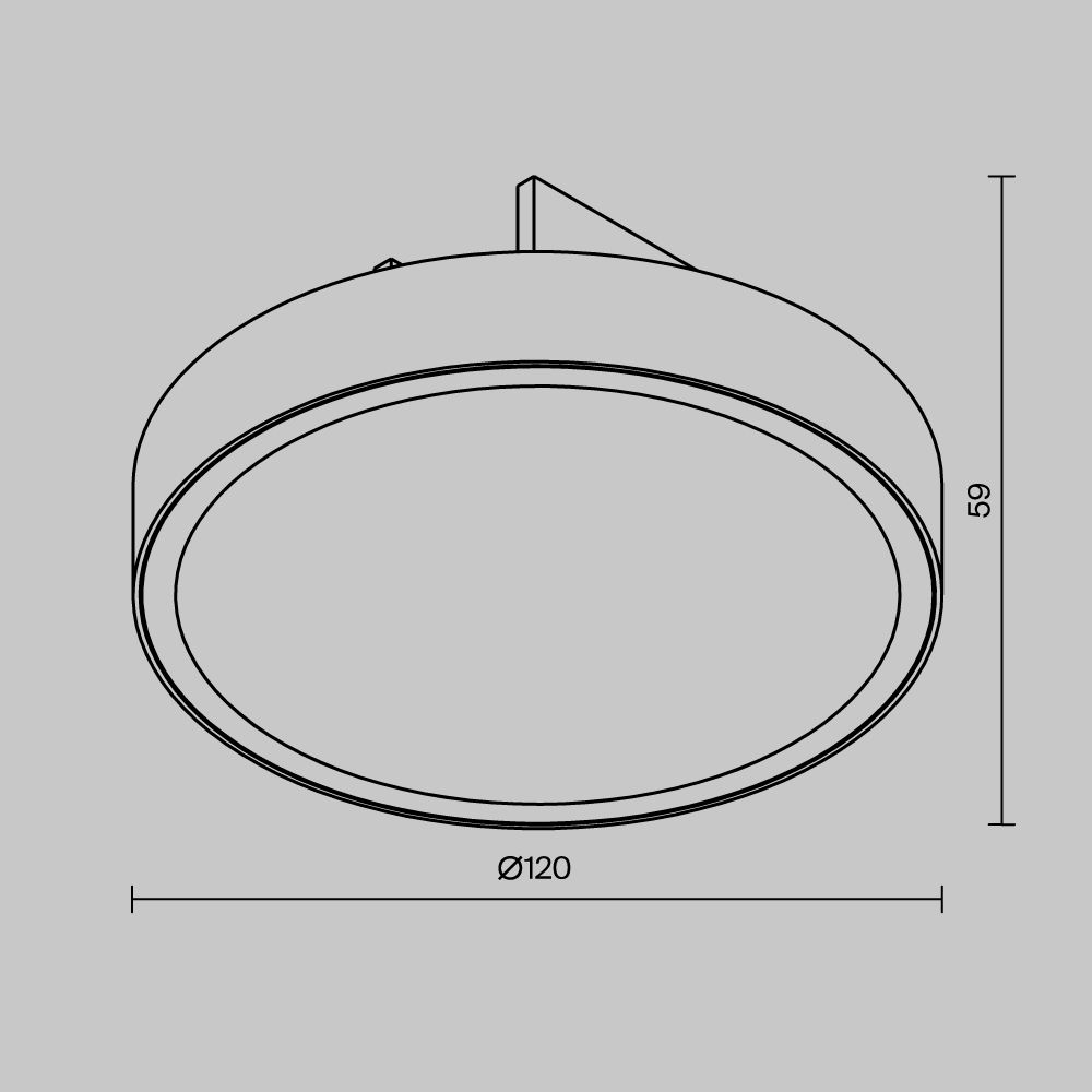 Уличный трековый светильник *12*-5,9 см, *LED*12W, 3000K, Maytoni Outdoor Zon IP O-TR01-1-F-12WW3K, Белый
