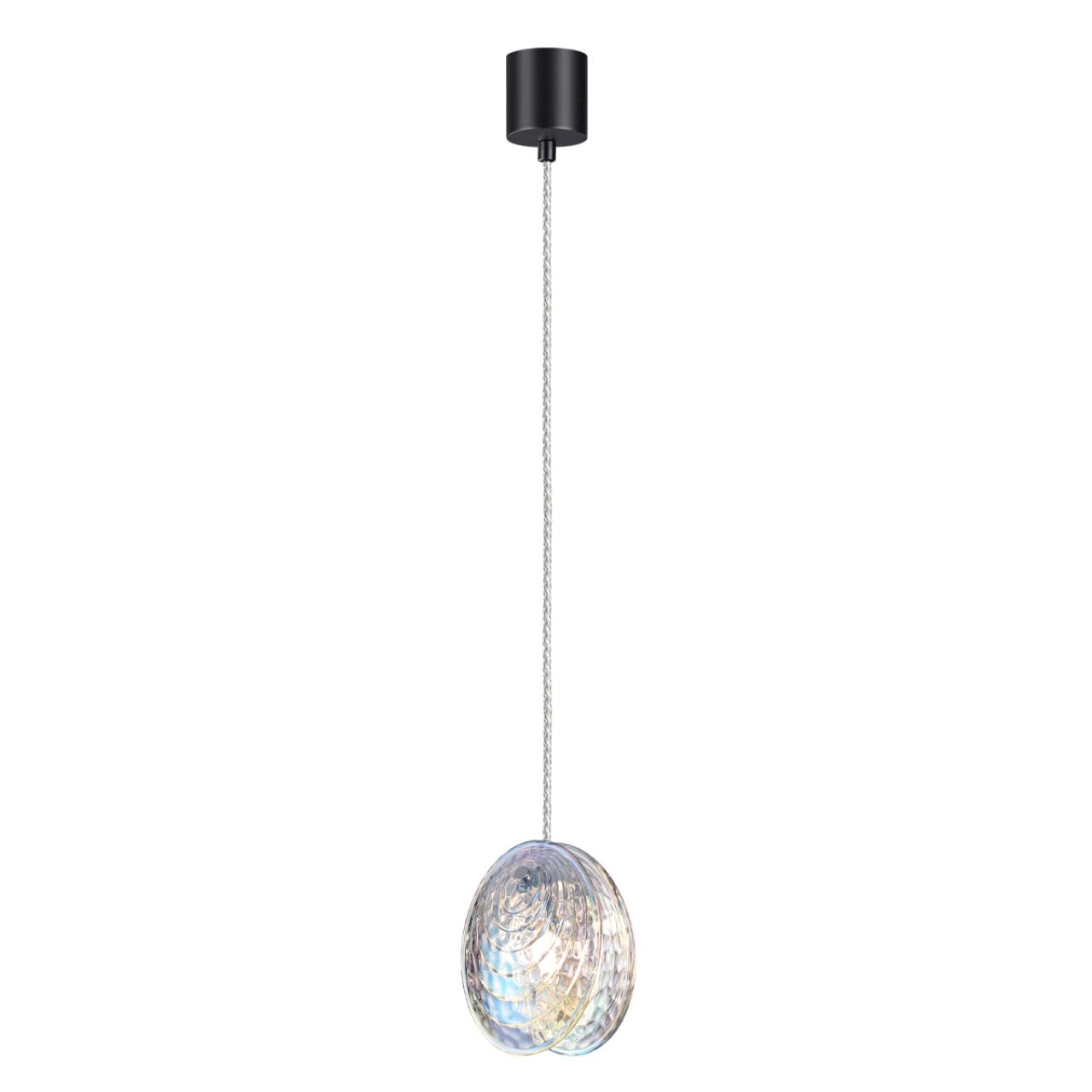 Подвес 11*11*147,5 см, 1 G9*40W, Odeon Light Mussels, черный 5039/1A
