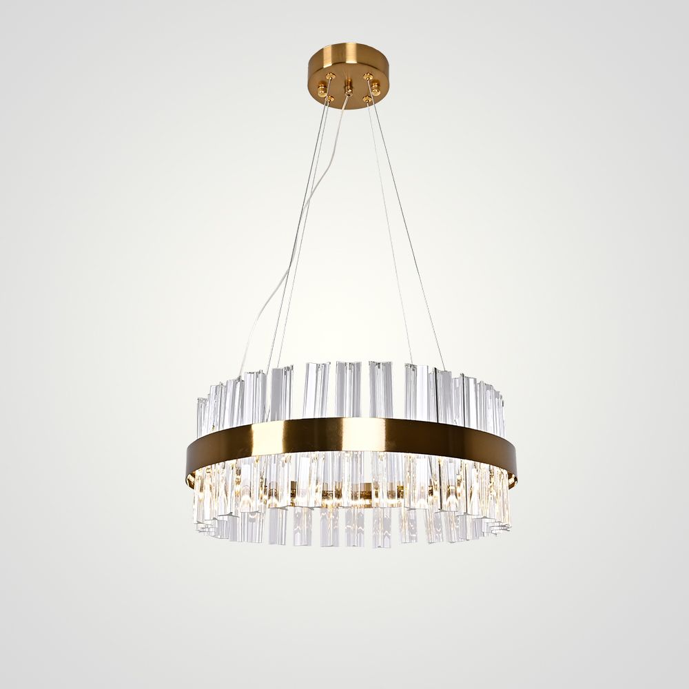 Подвесная люстра Saturno Not Baroncelli Suspension D40 40*40*18 см, 1*LED*20W, ImperiumLoft 40.1643-0, Золотистый
