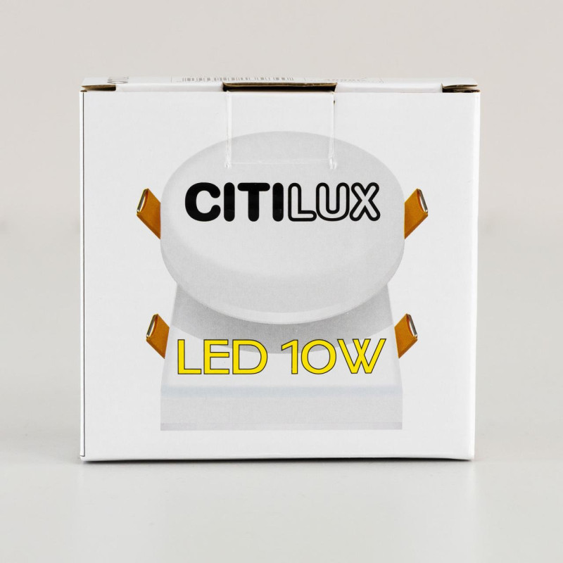 Встраиваемый светильник 10 см, 10W, 4000K Citilux Вега CLD53K10N белый