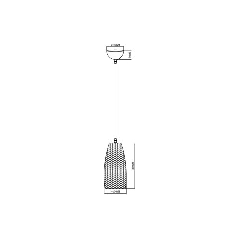 Подвесной светильник  13*120 см, 1*E27 хром Vele Luce Lucky VL5393P31