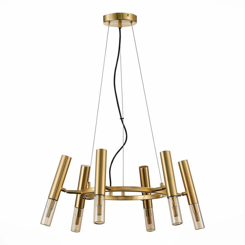 Люстра подвесная 48 см, 30W, 4000K ST LUCE ECLIP SL1236.203.06 Золотистый