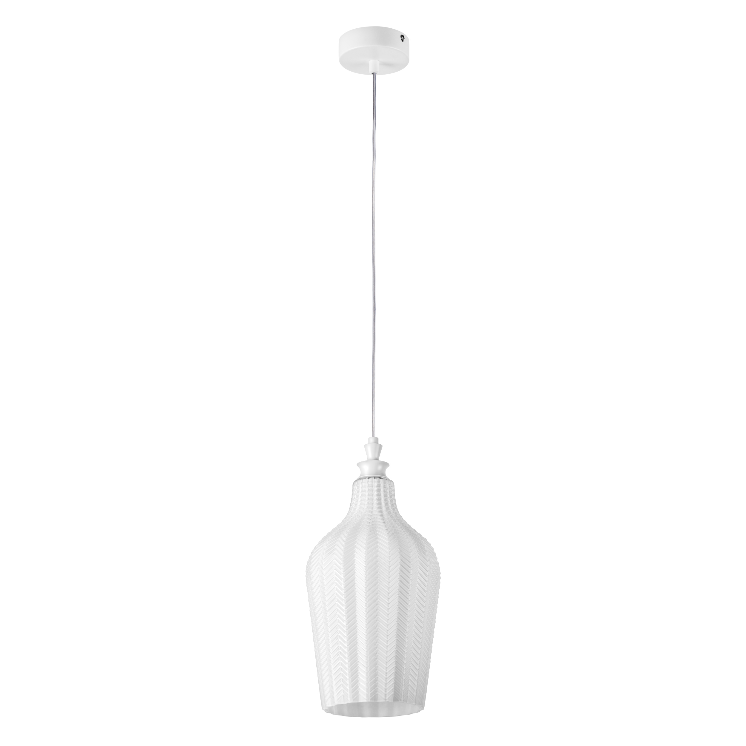 Подвес 18*37-160 см, 1*E27, 6W, Lightstar Rocco 793136, Белый