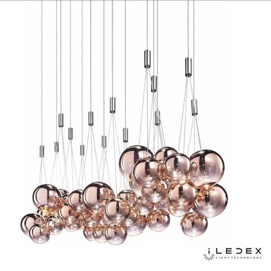 Подвесной светильник 15-115 см, LED*18W, 3000K, iLedex Selfie 19152P/3-6W-3000K CP, Серебро